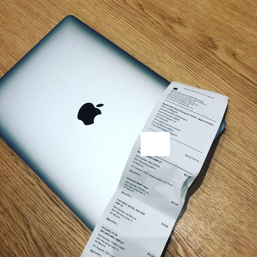 แชร์ประสบการณ์เคลม Macbook Pro กับ Apple Store Iconsiam คือดีงามมากกก