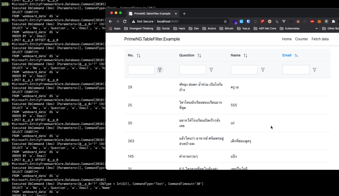 Completely handle PrimeNG table load lazy in ASP.NET use PrimeNG.TableFilter